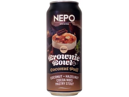 NEPO -  Brownie Bowl - Coconut Puff 0,5l can 9% alc.