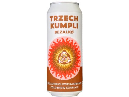 TRZECH KUMPLI - Bezalko Raspberry Cold Brew Sour Ale 0,5l can 0.5% alc.