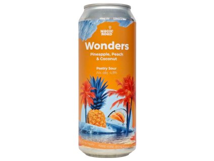 Magic Road - WONDERS: Pineapple, Peach & Coconut 500ml can 4,9% alc.