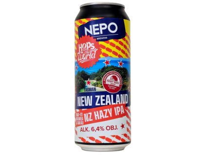 Nepo - Hops Around the World - New Zealand Hazy IPA 500ml can 6,5% alc.