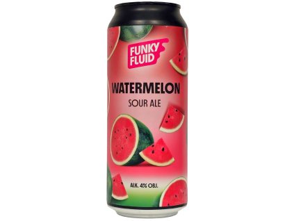Funky Fluid - Watermelon Sour Ale 500ml can 4% alc.
