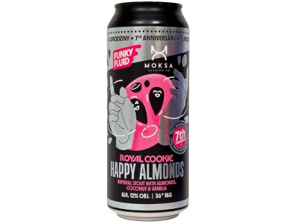 Funky Fluid/ Moksa - Royal Cookie: Happy Almonds 0,5l can 12% alk.