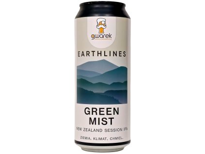 Gwarek - Earthlines: Green Mist 500ml can 5% alc.  Největší výběr craftových piv