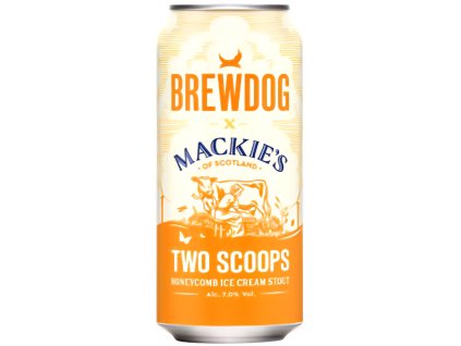 BrewDog/ Mackies - Two Scoops 440ml can 7% alk.