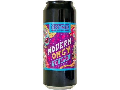 ČESTMÍR - 13°MODERN ORGY IPA  0,5l plech 5,5% alc.