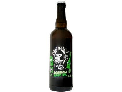 NACHMELENÁ OPICE - 12,4°Session Brut IPA  - 0,75l sklo 6,2% alc.