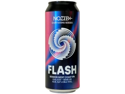 NOZIB - FLASH Session West Coast IPA Galaxy + Simcoe 0,5l can 5,6% alc.