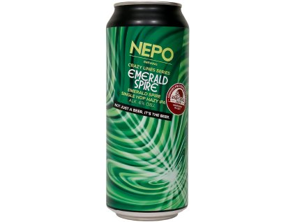 NEPO - Crazy Lines Series: Emerald Spire 500ml can 6% alc.