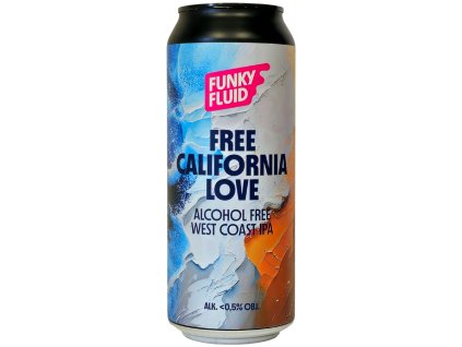 Funky Fluid - Free California Love 0,5l plech <0,5% alc.