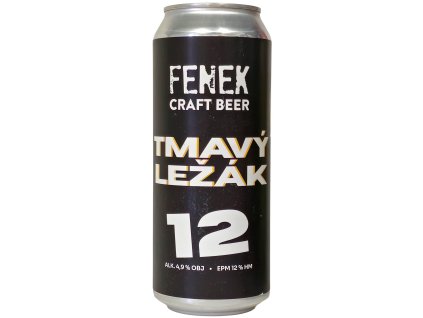 Fenek Craft Beer - Tmavý Ležák 12° 0,5l plech 4,9% alc.