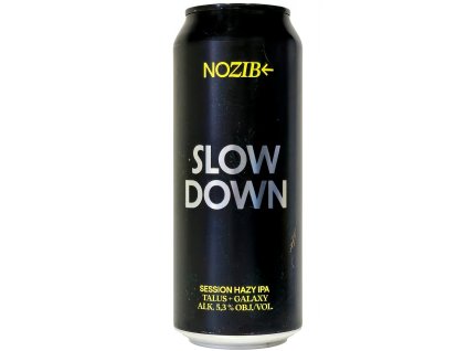 NOZIB - SLOW DOWN Session Hazy IPA Talus + Galaxy 0,5l can 5,3% alc.