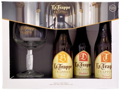 De Koningshoeven - LA TRAPPE DÁRKOVÉ BALENÍ  3x 330ml sklo + Sklenka