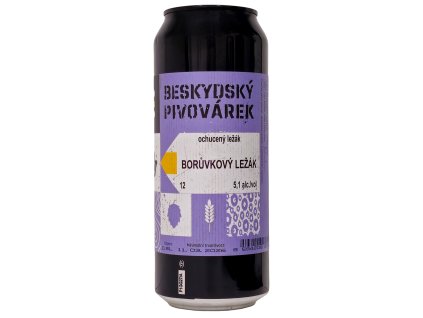 Beskydský pivovárek - Borůvkový ležák 12° 0,5l plech 5,1% alc.