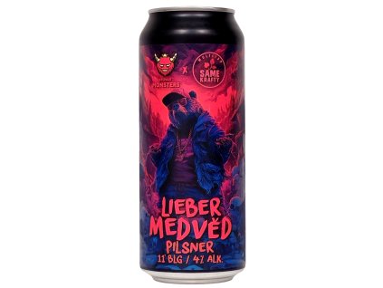 MONSTERS - Lieber Medvěd 11°0,5l can 4% alc.
