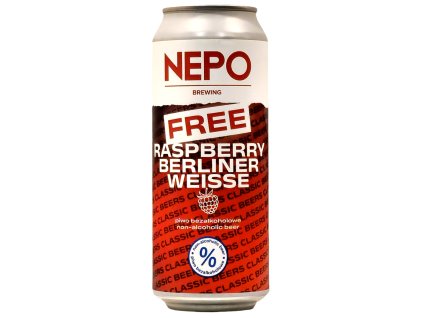 NEPO - Free Raspberry Berliner Weisse 500ml can <0,5% alc.