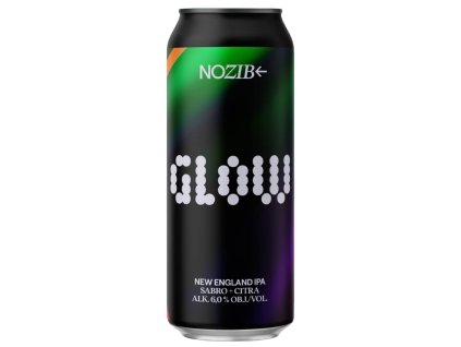 NOZIB - GLOW NEIPA Sabro + Citra 15° 0,5l can 6% alc.