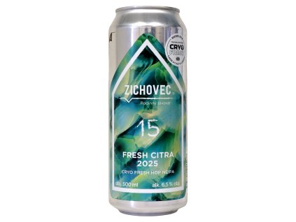 ZICHOVEC - 15°FRESH CITRA 2025 0,5L can 6,5% alc.