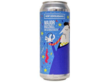 HOP HOOLIGANS - Major Buzzkill 500ml plech 0% alc.
