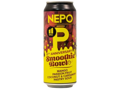 NEPO - 11th Anniversary Smoothie Bowl - Mango, Passion Fruit, Coconut & Cardamon 0,5l can 6,5% alc.