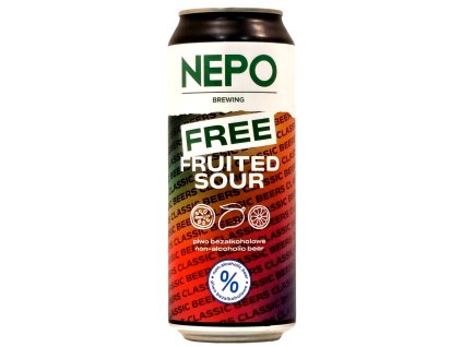 NEPO - FREE FRUITED SOUR 500ml can <0,5% alc.
