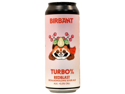 Birbant - Turbo% Redblast 500ml plech 0,5% alk.