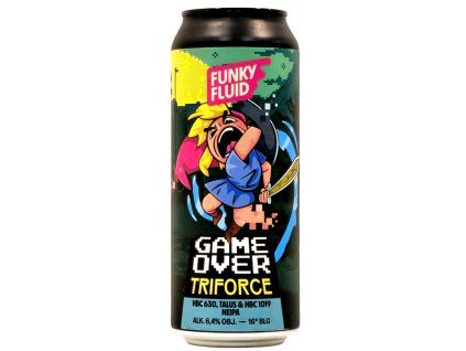 Funky Fluid - Game Over: Triforce 500ml can 6,4% alc.