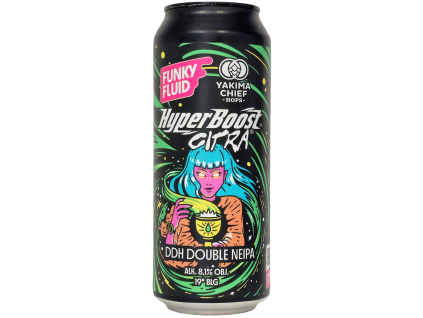 Funky Fluid - HyperBoost: Citra 500ml can 8,1% alc.