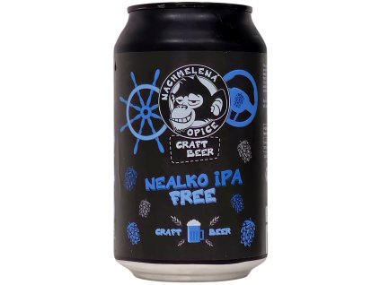 NACHMELENÁ OPICE - NEALKO IPA FREE  - 0,33l plech 0% alk.