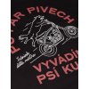 Originalni Vtipne Pro motorkare Pivni triko Beerwave Psi kusy Cerna 03