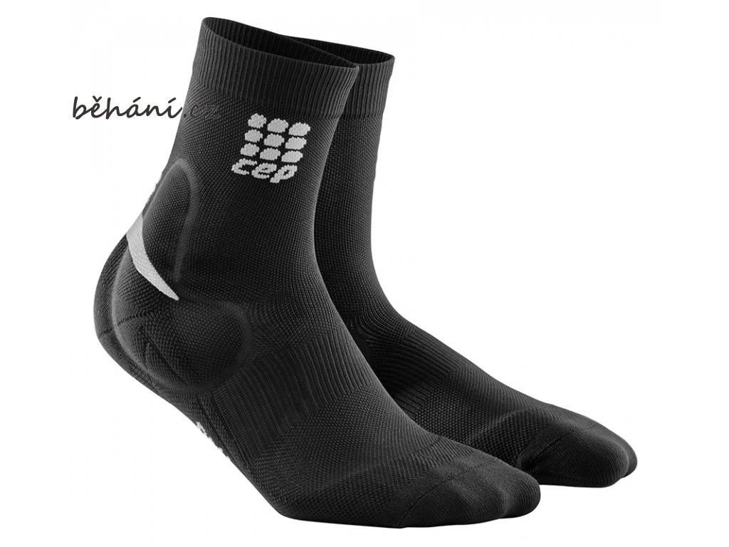 CEP Ortho Ankle Support Short Socks black grey WO4856 w WO5856 m pair