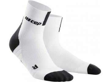 Compression Short Socks 3.0 white dark grey WP5B8X m WP4B8X w pair front