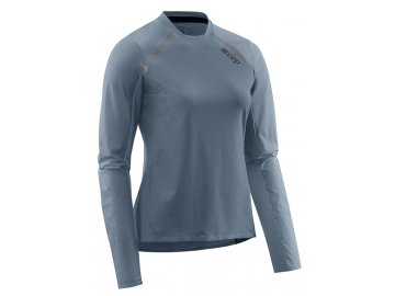 Run Shirt Long Sleeve grey W9A326 w front