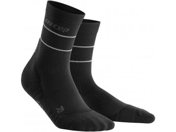 Reflective Mid Cut Socks black WP4C5Z WP5C5Z front 2