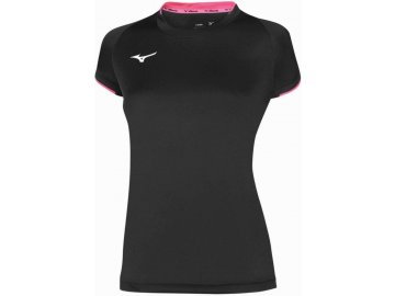 core short sleeve tee black pink fluo