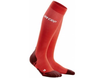cep the run tall compression socks v4 lava dark red
