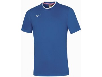 men mizuno tee royal white m