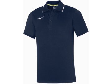 men mizuno polo navy white l