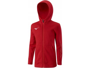 mizuno sweat fz hoodie red 4xl