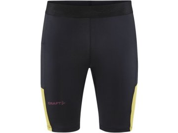 kalhoty craft pro hypervent short cerna se zlutou 5