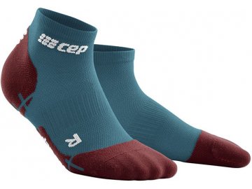 Ultralight Low Cut Socks petrol darkred WP2A9Y WP3A9Y front