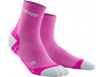 Ultralight Compression Short Socks pink light grey WP2B7Y front 2