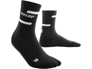 The Run Socks Mid Cut black WP2C5R WP3C5R front