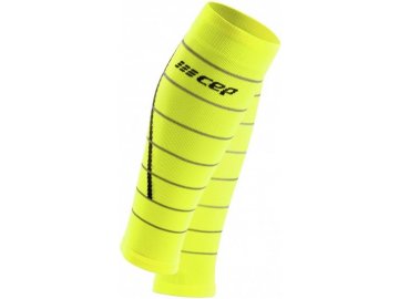 reflective calf sleeves neon yellow ws40fz ws50fz front