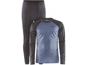 set craft core warm baselayer tmave modra s hnedou 10