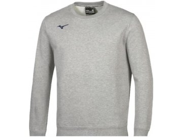 mizuno terry crew grey melange