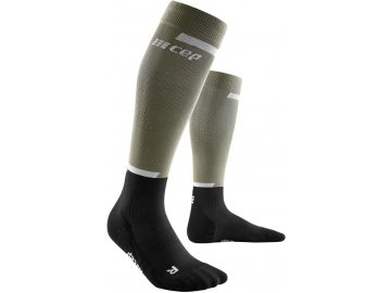 The Run Socks Tall olive black WP20RR WP30RR front