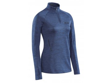 Zimní běžecká mikina CEP - dark blue melange