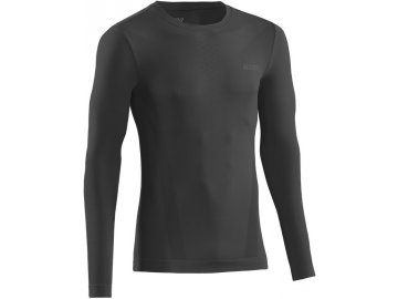 Běžecké tričko CEP COLD WEATHER BASE s dlouhým rukávem - BLACK