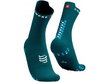 pro racing socks v4 0 run high shaded spruce hawaiian ocean t1