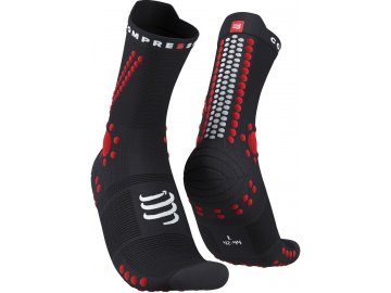 pro racing socks v4 0 trail black red t1